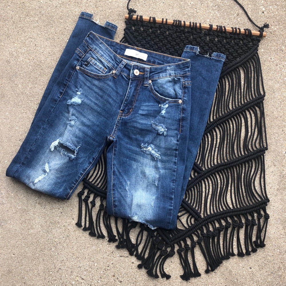 Kancan Distressed Skinny Jeans Size 1 / 24